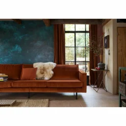 Rodeo bank 3-zits velvet roest - Loft24.nl