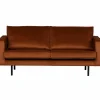 Rodeo bank 2,5-zits velvet roest - Loft24.nl