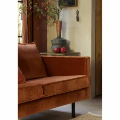 Rodeo bank 2,5-zits velvet roest - Loft24.nl
