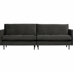 Rodeo classic bank 3-zits velvet antraciet - Loft24.nl