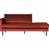 Rodeo daybed left velvet chestnut - Loft24.nl