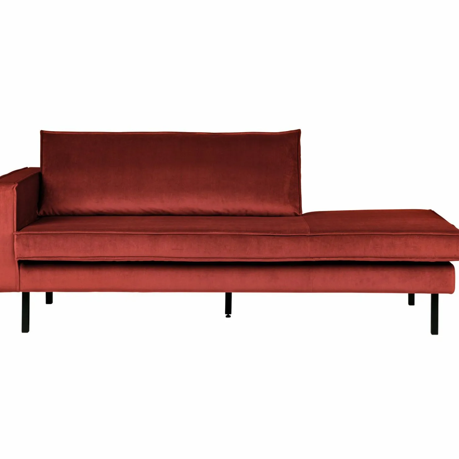 Rodeo daybed left velvet chestnut - Loft24.nl