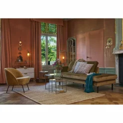 Rodeo daybed right velvet honinggeel - Loft24.nl