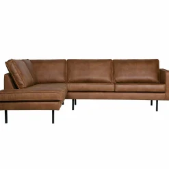 Rodeo hoekbank links cognac - Loft24.nl