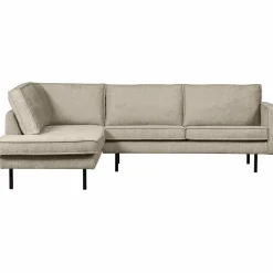 Rodeo hoekbank links structure velvet wheatfield - Loft24.nl