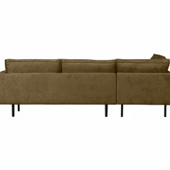 Rodeo hoekbank links structure velvet brass - Loft24.nl