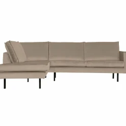 Rodeo hoekbank links velvet khaki - Loft24.nl