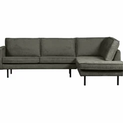 Rodeo hoekbank rechts structure velvet frost - Loft24.nl