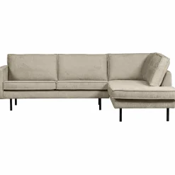 Rodeo hoekbank rechts structure velvet wheatfield - Loft24.nl