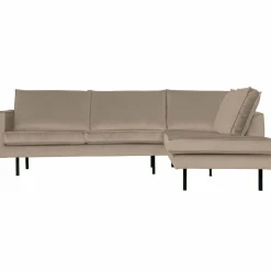 Rodeo hoekbank rechts velvet khaki - Loft24.nl