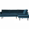 Rodeo hoekbank rechts velvet blue - Loft24.nl