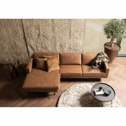 Rodeo Loungebank links cognac - Loft24.nl