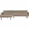 Rodeo Loungebank links velvet khaki - Loft24.nl