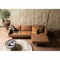 Rodeo Loungebank rechts cognac - Loft24.nl