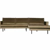 Rodeo Loungebank rechts velvet taupe - Loft24.nl