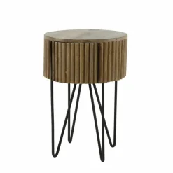 Rond Nachtkastje Tweak Mangohout - 40 cm - Loft24.nl