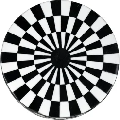 Rond Opbergdoosje Nore Ø15cm kleur Zwart/Wit - Loft24.nl