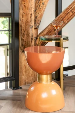 Ronde Bijzettafel Aubrey Ø29 cm - Goud - Loft24.nl