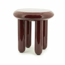 Ronde Bijzettafel Balloon 43cm - Burgundy - Loft24.nl