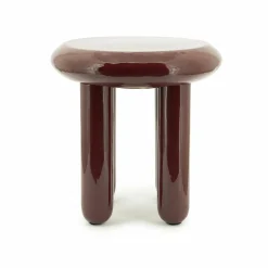 Ronde Bijzettafel Balloon 43cm - Burgundy - Loft24.nl