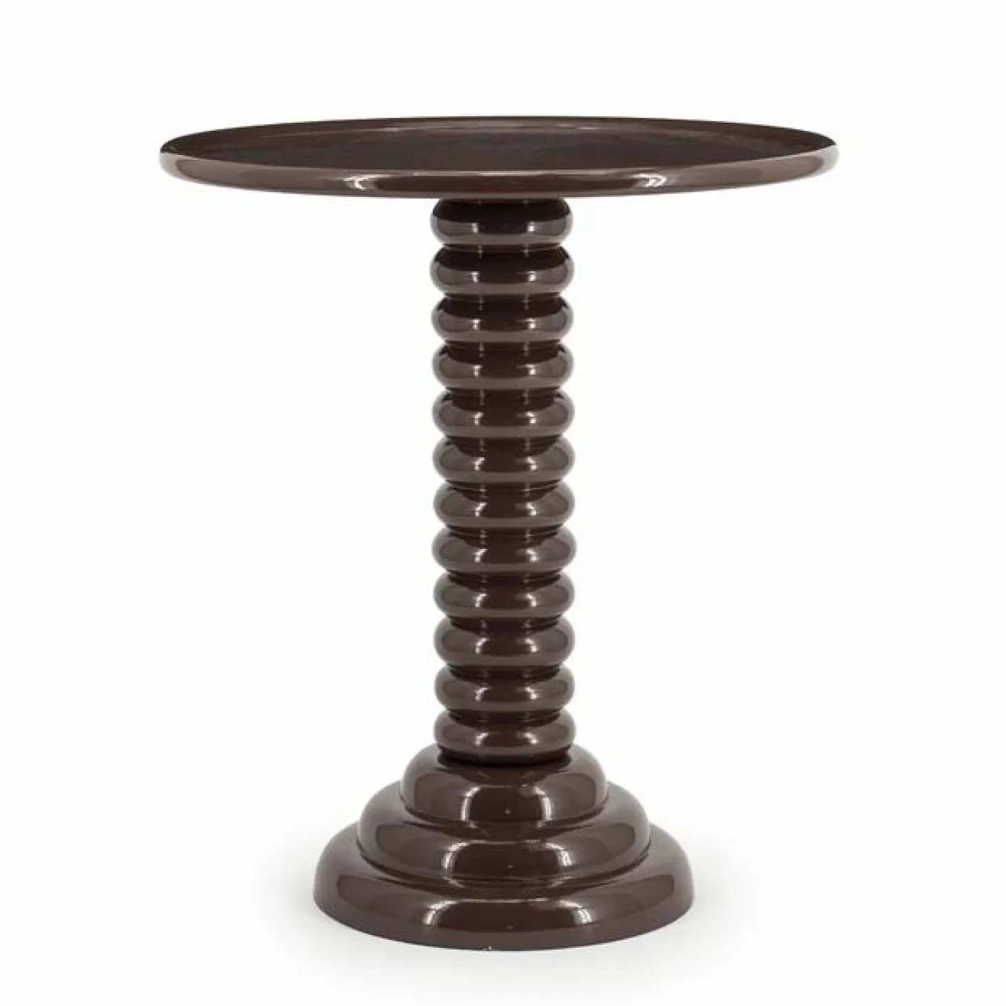 Ronde Bijzettafel Basco 47cm - Bruin - Loft24.nl