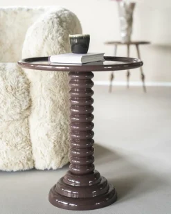 Ronde Bijzettafel Basco 47cm - Bruin - Loft24.nl