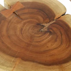 Ronde Bijzettafel Boomstam Acaciahout - 32cm - Loft24.nl