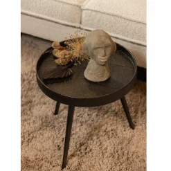 Ronde Bijzettafel Bounds 41cm - Zwart - Loft24.nl