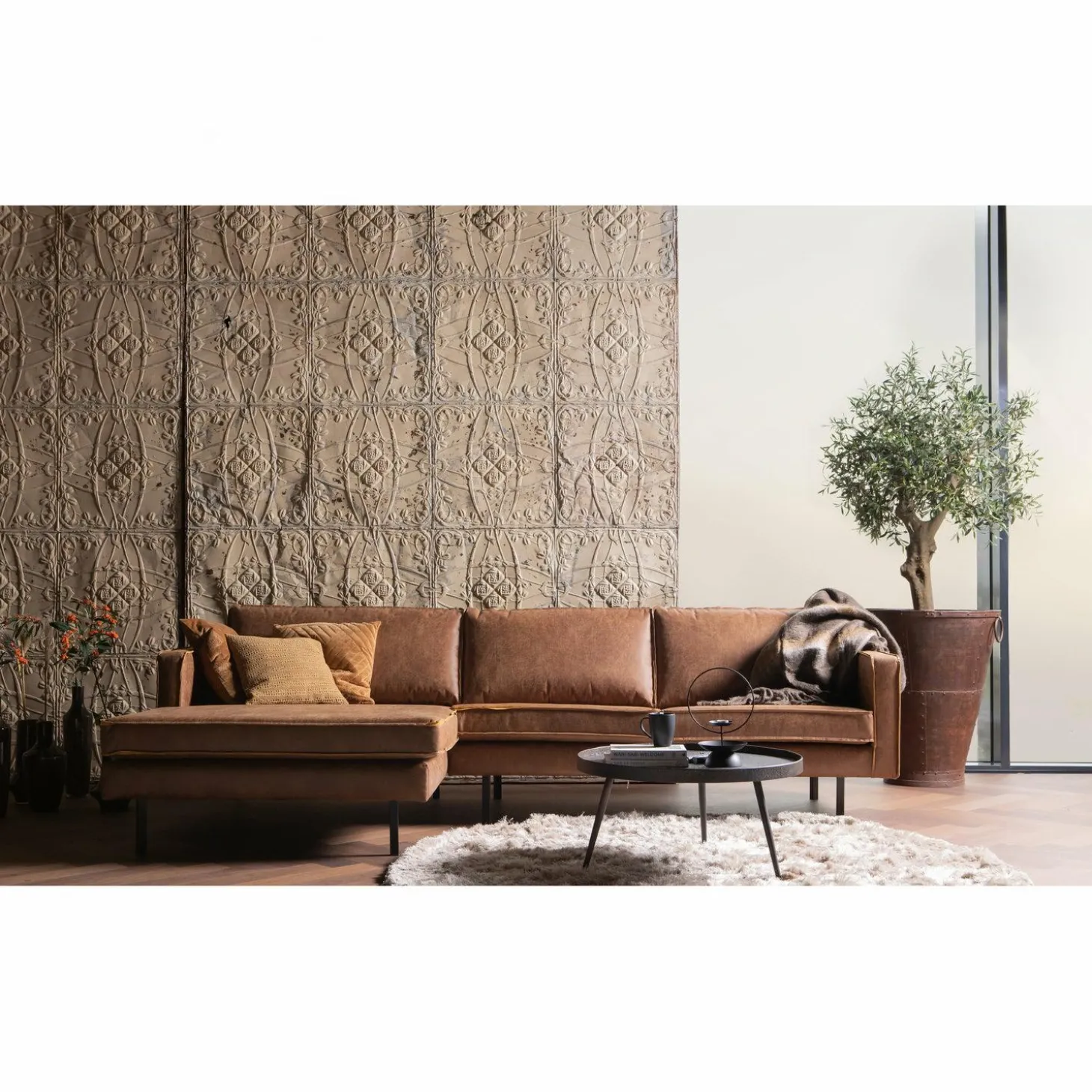 Ronde Bijzettafel Bounds 76cm - Zwart - Loft24.nl