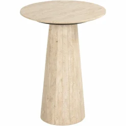 Ronde Bijzettafel Cavo Marmer Ø45 cm - Beige - Loft24.nl