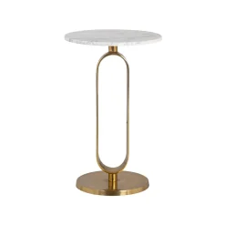 Ronde Bijzettafel Celine Marmer - Ø40 cm - Loft24.nl