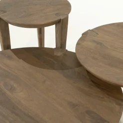 Ronde Bijzettafel Davina Mangohout 40cm - Loft24.nl