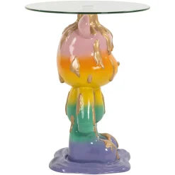 Ronde Bijzettafel Ebba Glas - Ø48 cm - Loft24.nl