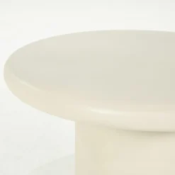 Ronde Bijzettafel Jade Magnesium oxide - 66 cm - Loft24.nl