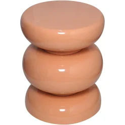 Ronde Bijzettafel Jari Ø35 cm - Oranje - Loft24.nl