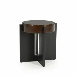 Ronde Bijzettafel Juliet 40cm - Bruin - Loft24.nl