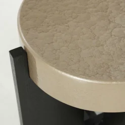 Ronde Bijzettafel Juliet 40cm - Beige - Loft24.nl