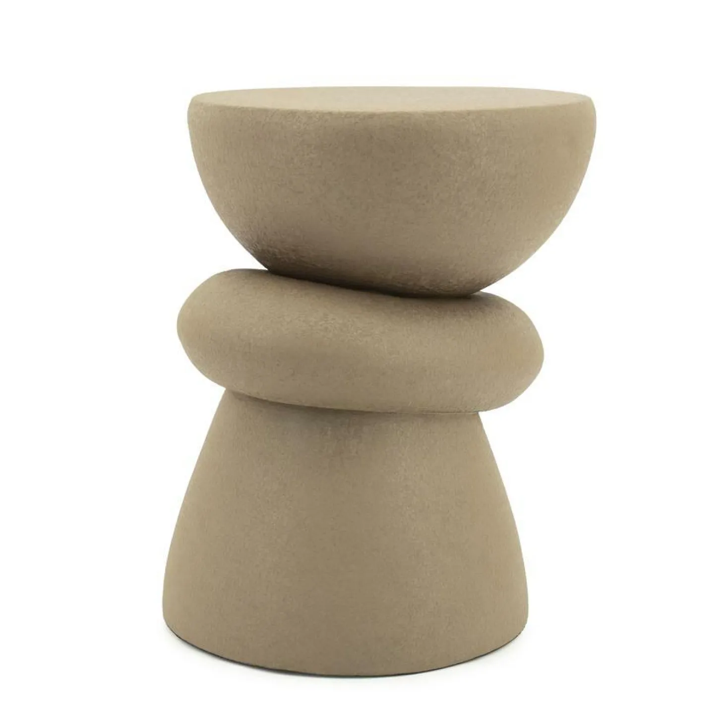 Ronde Bijzettafel Kerun 35cm - Bruin - Loft24.nl