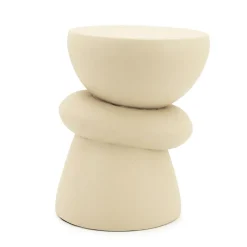 Ronde Bijzettafel Kerun 35cm - Beige - Loft24.nl