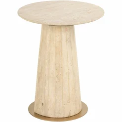 Ronde Bijzettafel Kibo Marmer Ø45 cm - Loft24.nl