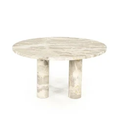 Ronde Bijzettafel Marmo Marmer 70cm - Loft24.nl
