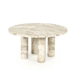 Ronde Bijzettafel Marmo Marmer 70cm - Loft24.nl