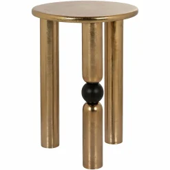 Ronde Bijzettafel Marshall Ø38 cm - Goud - Loft24.nl