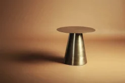 Ronde Bijzettafel Mastic - goud - Loft24.nl