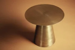 Ronde Bijzettafel Mastic - goud - Loft24.nl