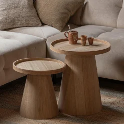 Ronde Bijzettafel Maud - 45 cm - Loft24.nl