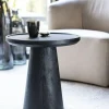 Ronde Bijzettafel Ron Mangohout - Zwart - Loft24.nl