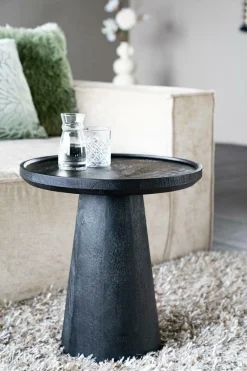 Ronde Bijzettafel Ron Mangohout - Zwart - Loft24.nl