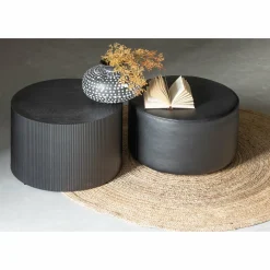 Ronde Bijzettafel Sanne ø60cm - Zwart - Loft24.nl