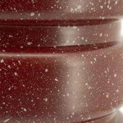 Ronde Bijzettafel Spatter 30cm - Burgundy - Loft24.nl